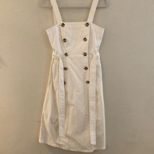 J Crew White Denim Dress, Size 2, excellent condition!